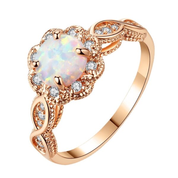 European And American Women's Fashion Resin Hollow Ring - Image 4