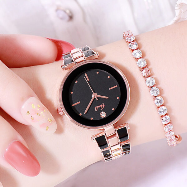 Ladies Watch Korean Style Trendy Student White Quartz - Image 6