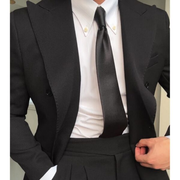 Spring Double Breasted Closure Collar Suit - Image 6