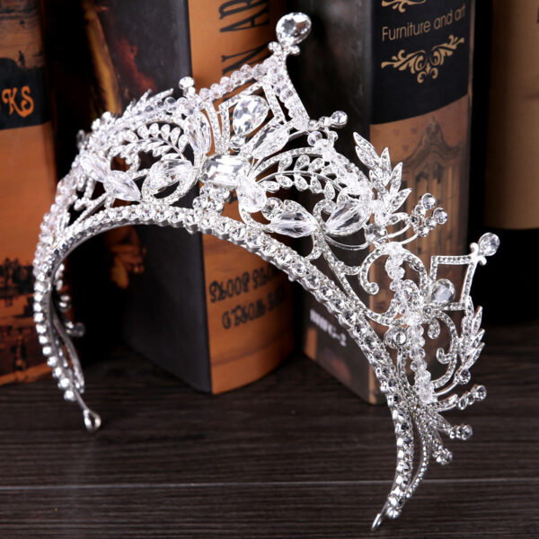 Crystal Big Crown Wedding Hair Accessories - Image 2