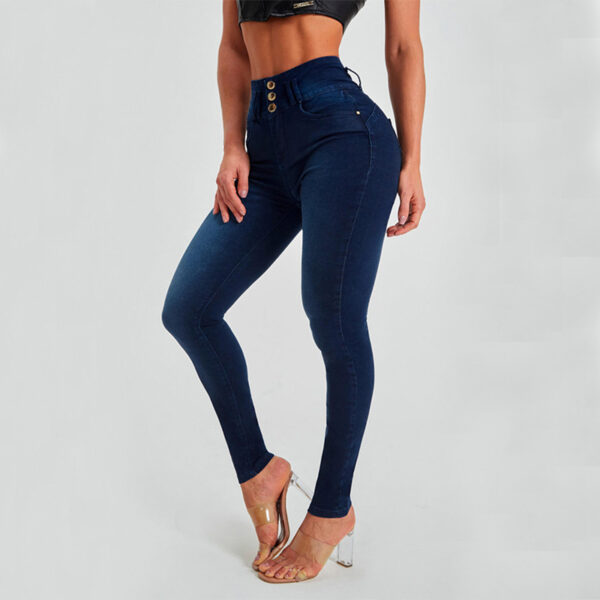 High Waist Jeans Women's Skinny Trousers Tight Stretch Shaping And Hip Lifting Pants - Image 5