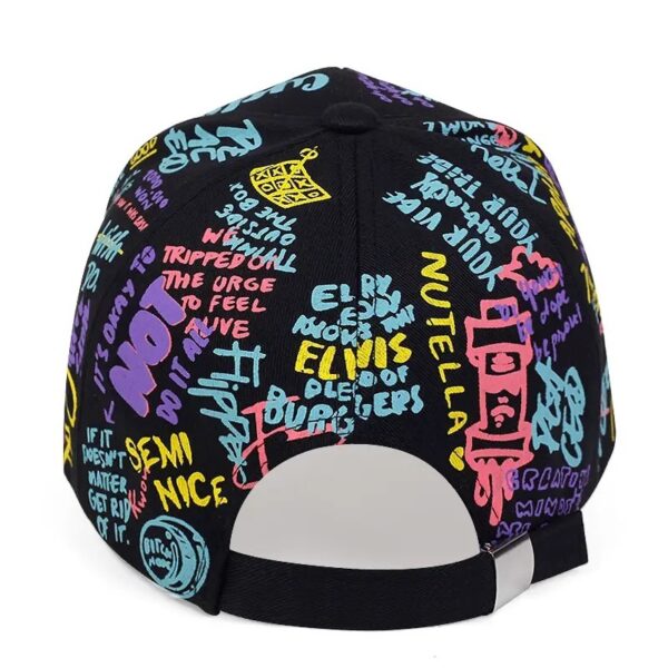 Colorful Graffiti Hip Hop Baseball Cap Casual Sun-proof - Image 6