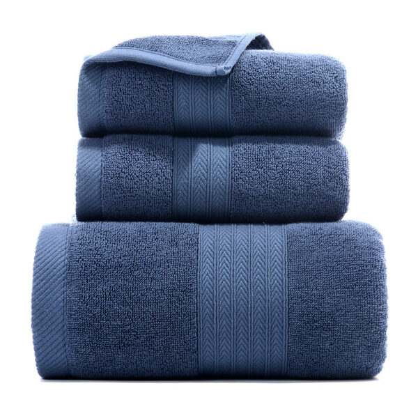 Pure Cotton Towels Three-piece With Hand Bath Towel Class - Image 9