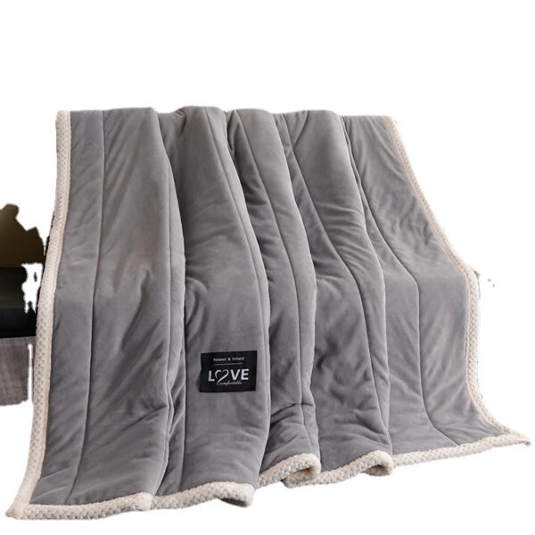 Thick Warm Winter Bed Blankets Wool Blanket Bedspread - Image 10