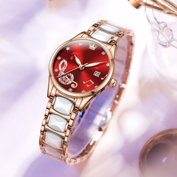 Fashion Diamond Inlaid Women's Quartz Watch - Image 3