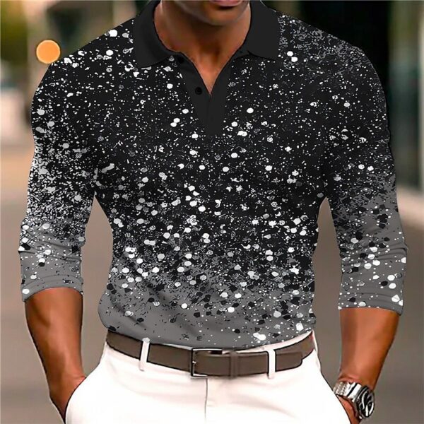 European And American Men's Casual Printed 3D Polo Shirt Outdoor Leisure Daily - Image 6