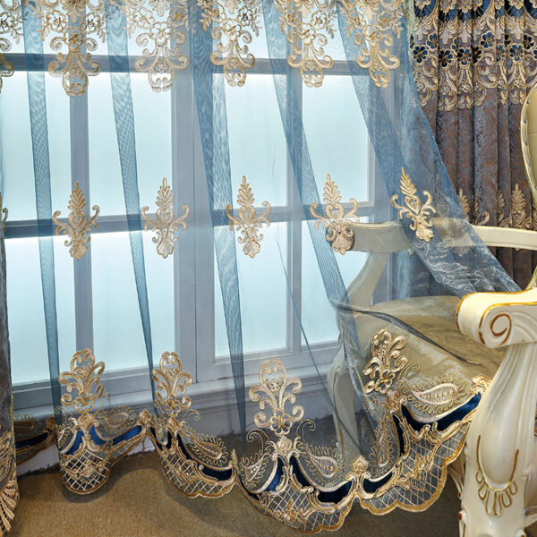 Living Room Bedroom Embroidered Curtain Shading - Image 8