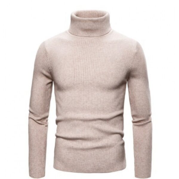 Men's Slim-fit Turtleneck Long-sleeved Sweater - Image 7