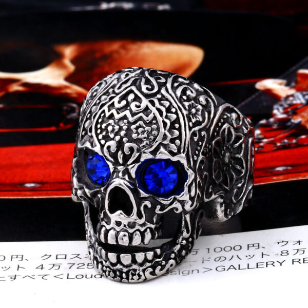 Jewelry Skull Head Ring Male Rock Gothic - Image 7