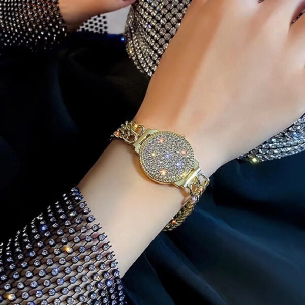 High Sense Light Luxury Full Diamond Watch Bracelet - Image 6