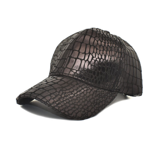 Imitation Crocodile Leather Baseball Cap European And American Fashion & Trend Men And Women - Image 3