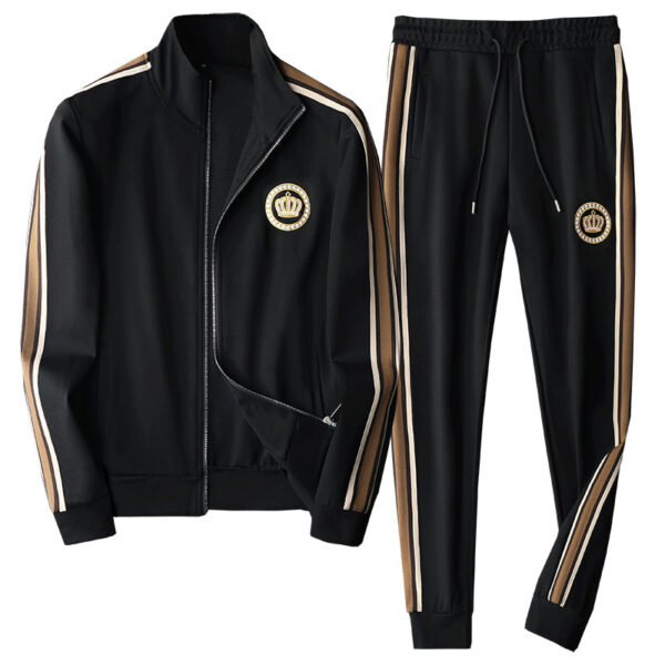 Men's Sports Embroidery Stitching Two-piece Set - Image 6