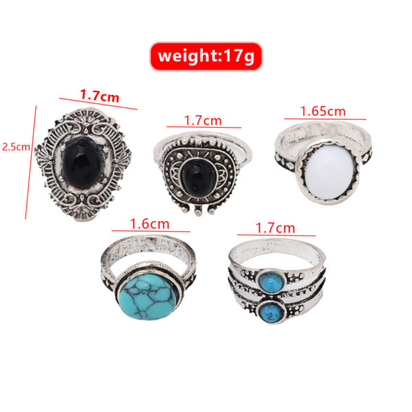 5-piece Set Of Joint Rings And Rings - Image 3