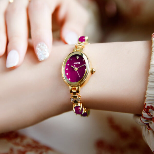 Simple Fashion Temperament Entry Lux Quartz Diamond Waterproof Women's Wrist Watch - Image 3