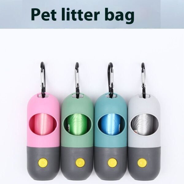 Led Light Pet Waste Bag Dispenser For Dogs Cats Dog Poop Scooper Bags Waste Bags Holder Dispensers Pet Clean Accessories - Image 6