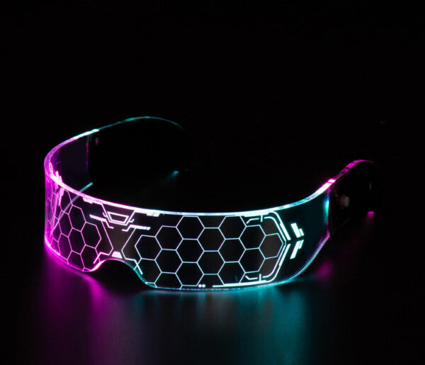 LED Luminous Glasses Party Bar Disco Punk Glasses Futuristic Style Festival Goggles Decoration Gifts - Image 8