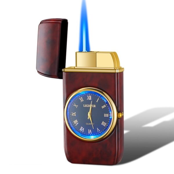 Personalized Creative Multifunctional Electronic Watch Cigarette Lighter-in-one Body Multi-purpose LED Flashing Lamp Gift Lighter - Image 2