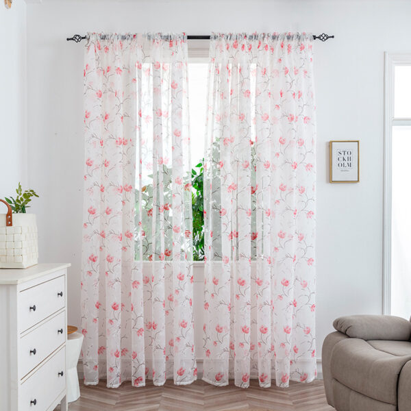 Mesh Curtains Bedroom Light Transmission Decorative Curtain - Image 8