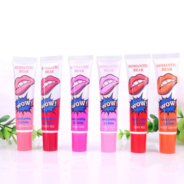 Amazing 6 Colors Peel Off Liquid Lipstick Waterproof Long Lasting Lip Gloss Mask Moisturizer Makeup Tear Pull Lip Lint Cosmetic - Image 2