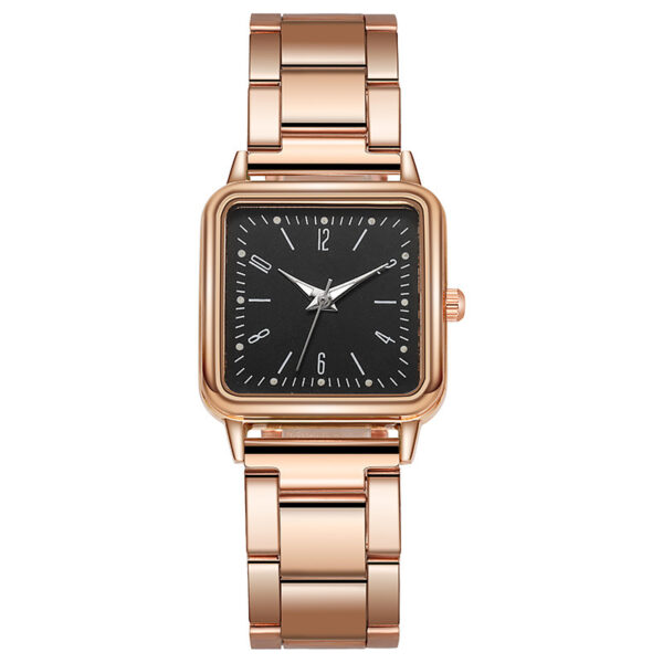 Square Digital Fashion Casual Quartz Frosted Belt Watch - Image 4