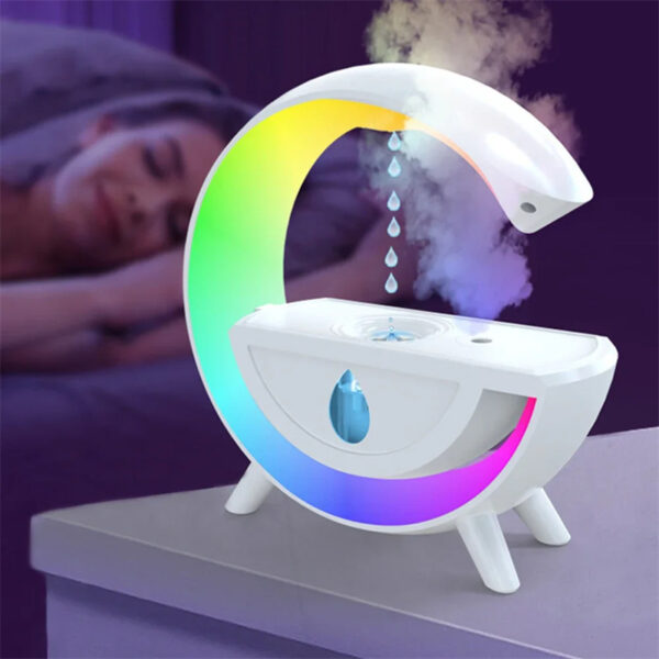 RGB Night Light Water Droplet Sprayer Anti-Gravity Air Humidifier 350ml Creative Home Office Mist Maker Diffuser Christmas Gift - Image 6