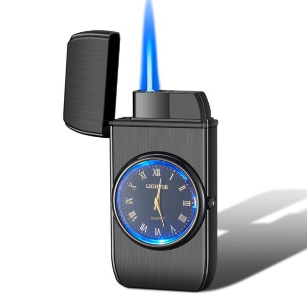 Personalized Creative Multifunctional Electronic Watch Cigarette Lighter-in-one Body Multi-purpose LED Flashing Lamp Gift Lighter - Image 8