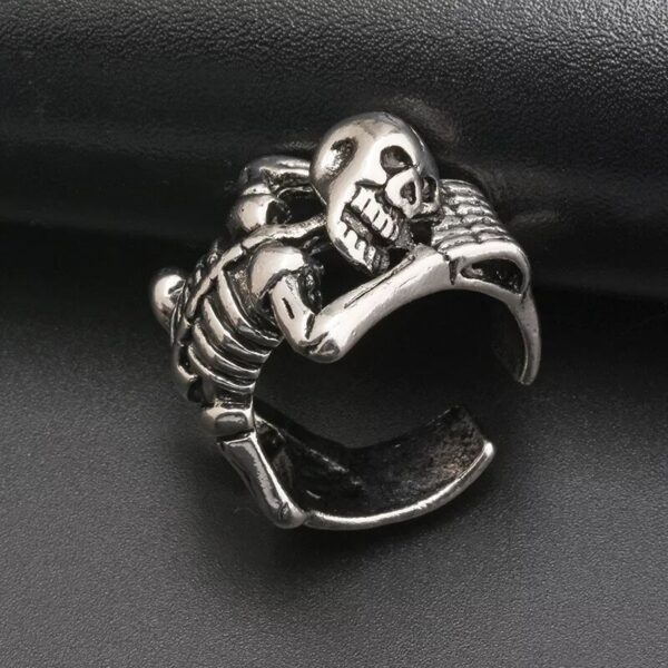 Jewelry Skull Head Ring Male Rock Gothic - Image 2