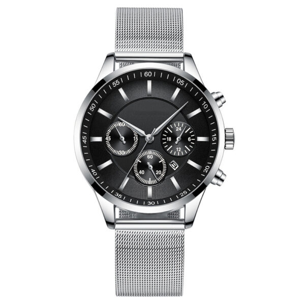 Mens Fashion Mesh Strap Waterproof Watch - Image 4