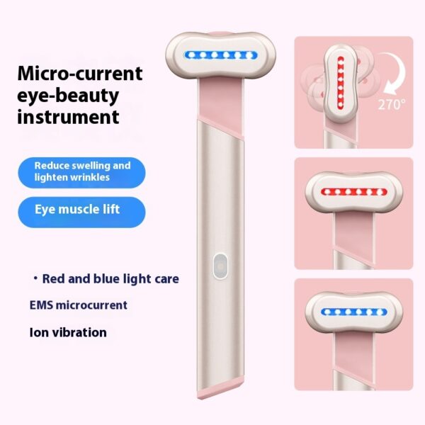 4 Colors Electric Eye Massager Red Blue Light Massage Eye Beautification Instrument Therapeutic Warmth Face Massage - Image 3