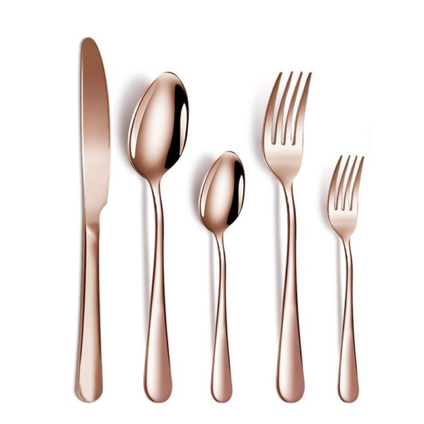 Stainless Steel Tableware Suit 5-piece Set - Image 2