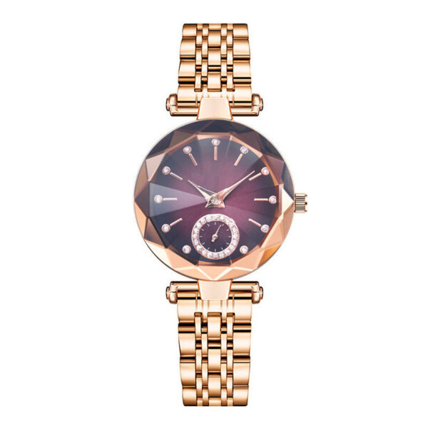 Women's Fashion Simple Cut Quartz Watch Steel Band - Image 6