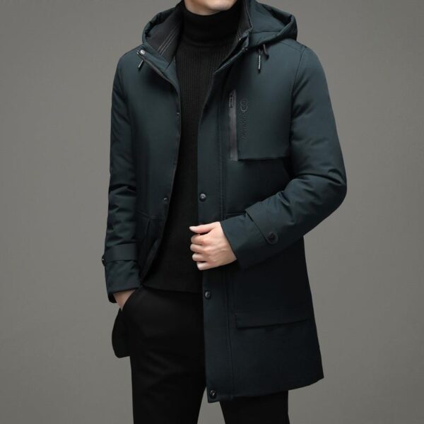 Thickened Middle-aged Cotton-padded Clothes Casual Hooded Coat - Image 6