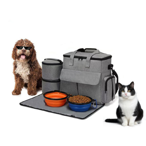 Dog Travel Bag Kit Pet Bag Out Travel Convenient Large-capacity Backpack Outdoor Travel Traveling Storage Bag Mat - Image 7