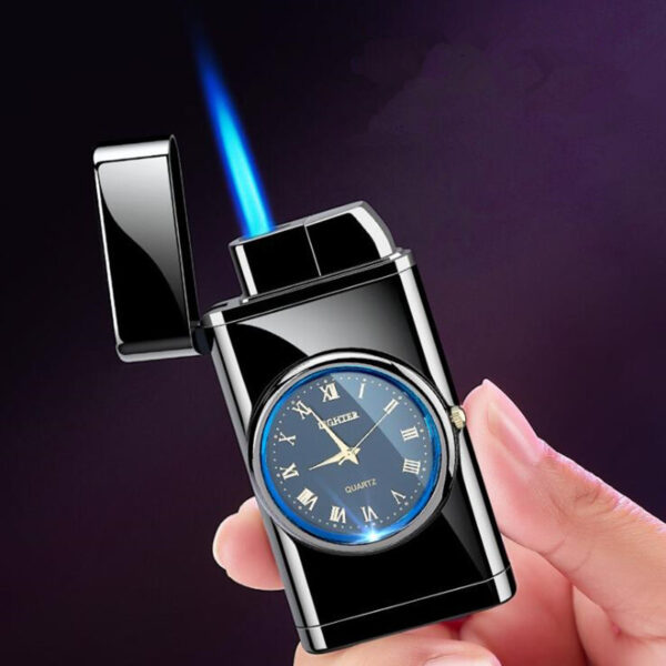 Personalized Creative Multifunctional Electronic Watch Cigarette Lighter-in-one Body Multi-purpose LED Flashing Lamp Gift Lighter - Image 6