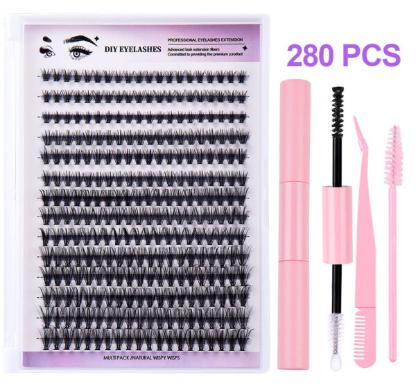 Segmented Natural Thick Individual False Eyelash False Eyelashes - Image 7