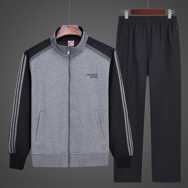 Men's Sport Suit Loose Autumn Winter Sweater Middle-aged And Elderly Casual Sportswear - Image 8