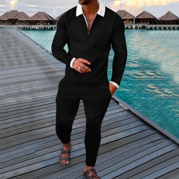 Autumn Long-sleeved Trousers Two-piece Sports And Leisure Men's Suit - Image 6