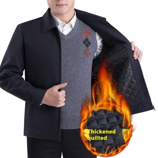 Middle-aged Men's Casual Jacket Autumn Outerwear Top - Image 7