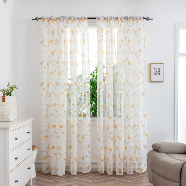 Mesh Curtains Bedroom Light Transmission Decorative Curtain - Image 9