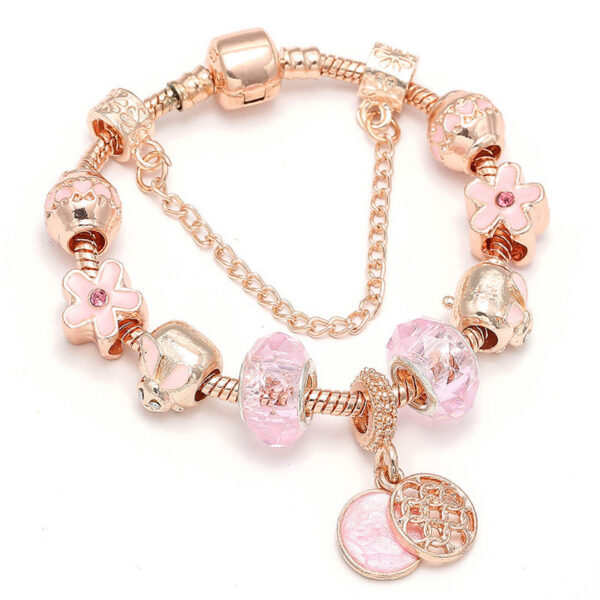 Fashion Love Geometric Rose Gold Bracelet Women's Jewelry - Image 5