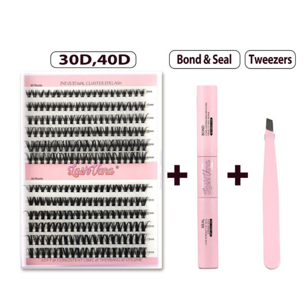 Segmented False Eyelashes Thick Curl Twelve Rows - Image 9