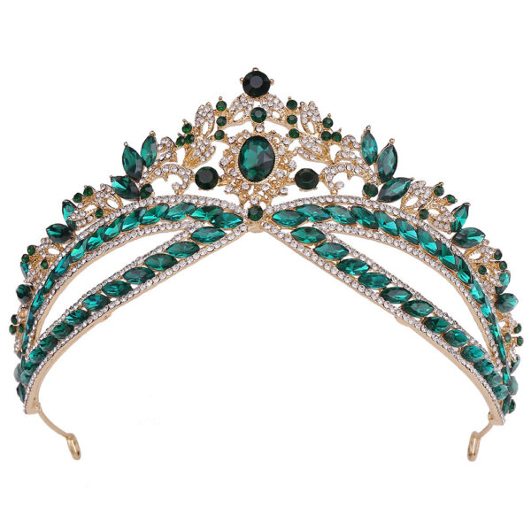 Wedding Crown Headdress Bridal Rhinestone Wedding Style Crown Accessories - Image 6