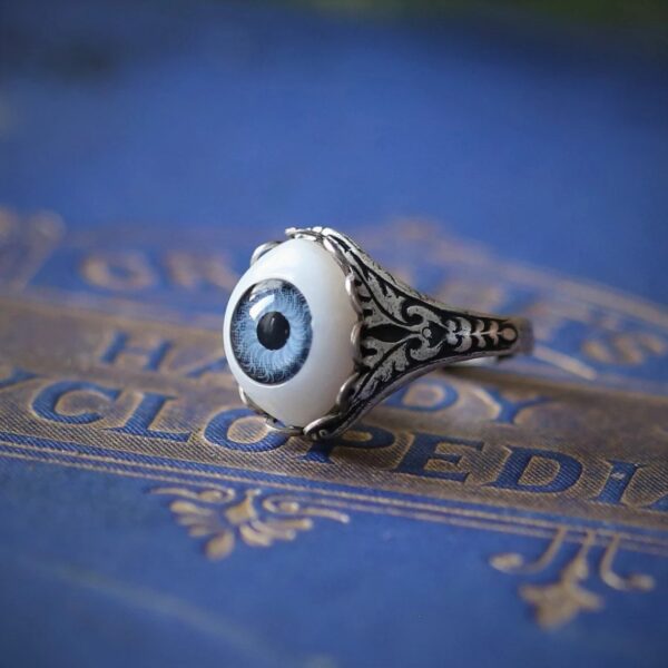 All-round Eye Creative Opal Alloy Casting Men's Ring