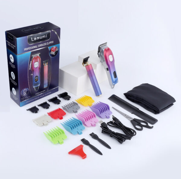 Professional Electric Hair Clippers And Engraving Clippers 2 In 1 Haircut Combo Set - Image 7