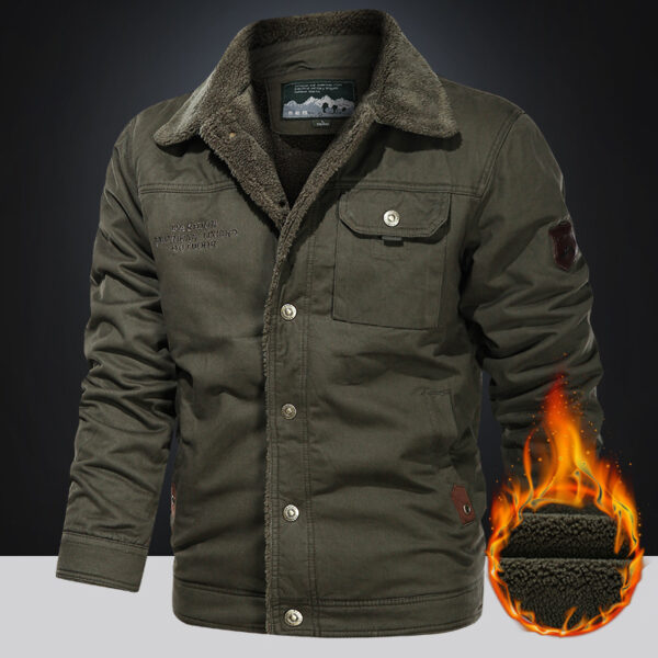 Men's Outdoor Jacket Short Coat With Multiple Pockets - Image 2