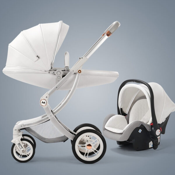 New Luxury Baby Stroller Carriage With Car Seat - Image 2