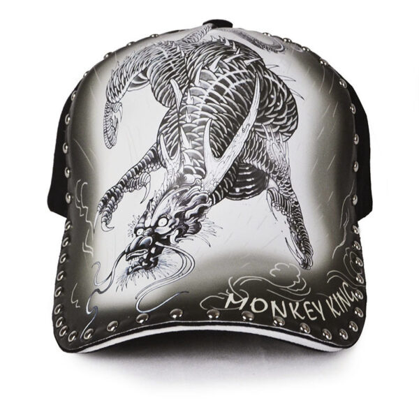 Personalized Stylish Print Dragon Sun-poof Peaked Cap - Image 7