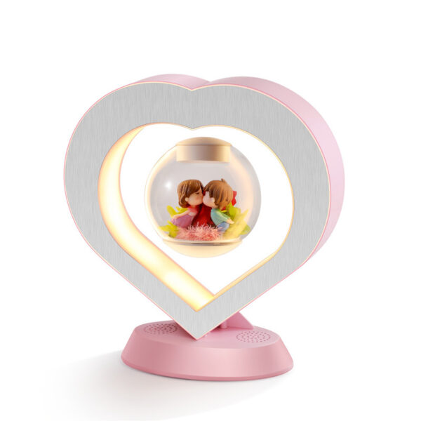 Valentines Day Gift Heart Floating Table LED Night Light Magnetic Levitation Creatives Lamp Desk Lamp Home Decor - Image 9