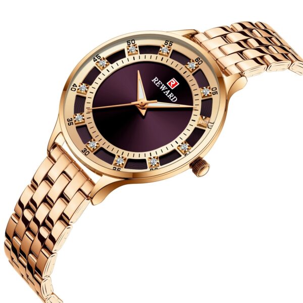 Fashion Steel Belt Quartz Diamond Women's Watch Waterproof - Image 10