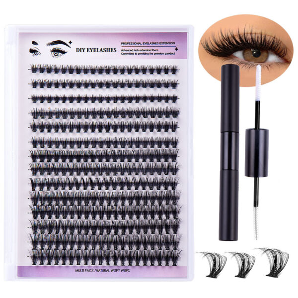 Segmented Natural Thick Individual False Eyelash False Eyelashes - Image 9